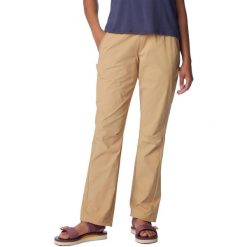 Damskie spodnie turystyczne Columbia Leslie Falls. Brązowe spodnie dresowe damskie Columbia, na lato, xs, bez wzorów, z elastanu. W wyprzedaży za 158.00 zł.