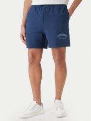 Calvin Klein Jeans Szorty sportowe Collegiate LV04RF275G Granatowy Regular Fit. Niebieskie szorty męskie Calvin Klein Jeans, bez wzorów, z bawełny, sportowe. Za 369.99 zł.
