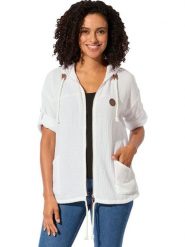 WITT WEIDEN Kardigan w kolorze białym rozmiar: 50. Białe kardigany damskie WITT WEIDEN, z aplikacjami, z bawełny. Za 82.99 zł.