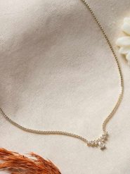 Lodie Silver Pozłacany naszyjnik z cyrkoniami - dł. 45 cm rozmiar: onesize. Szare naszyjniki damskie Lodie Silver, metalowe. Za 82.99 zł.