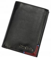 Portfel męski Pierre Cardin [DH] 330 TILAK75 czarny. Czarne portfele męskie z aplikacjami, ze skóry. Za 41.00 zł.
