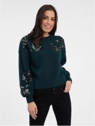 Orsay Sweter w kolorze morskim rozmiar: XL. Niebieskie swetry klasyczne damskie ORSAY, xl, bez kołnierzyka. Za 96.83 zł.