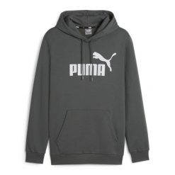 Bluza męska PUMA Essentials Big Logo Hoodie FL. Szare bluzy bez kaptura męskie Puma, m. Za 149.99 zł.