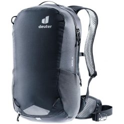 Plecak rowerowy deuter Race 16 l. Czarne plecaki damskie Deuter, bez wzorów, sportowe. Za 379.99 zł.