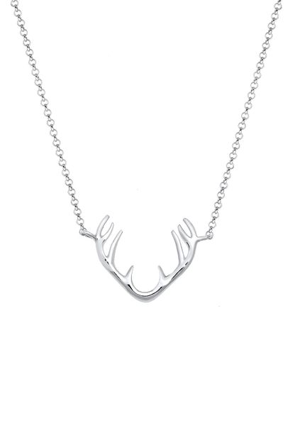 Elli Damski wisiorek z porożem renifera w srebrze próby 925 Sterling Silver Naszyjniki 1 ct. Szare naszyjniki damskie Elli, srebrne. Za 223.99 zł.
