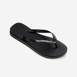 Japonki Brasil Logo Męskie. Białe klapki i japonki męskie Havaianas, z kauczuku. W wyprzedaży za 74.99 zł.