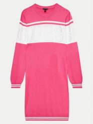 Guess Sukienka dzianinowa J4YK04 Z3GW0 Różowy Regular Fit. Czerwone sukienki dziewczęce Guess, z aplikacjami, z bawełny, bez ramiączek. Za 139.99 zł.