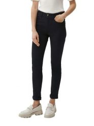 S.Oliver Dżinsy - Skinny fit - w kolorze granatowym rozmiar: 44. Niebieskie jeansy damskie S.Oliver, z podwyższonym stanem. Za 162.11 zł.