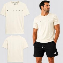 T-SHIRT MĘSKI 4F KOSZULKA BAWEŁNIANA SPORTOWA NA CO DZIEŃ M2661 SS26. Zielone t-shirty sportowe męskie 4f, m, z bawełny, bez ramiączek, na fitness i siłownię. Za 126.00 zł.