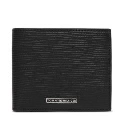 Portfel Tommy Hilfiger. Czarne portfele męskie Tommy Hilfiger, bez wzorów. Za 329.99 zł.