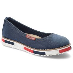 Jeansowe Baleriny Artiker Damskie Półbuty. Niebieskie baleriny damskie Artiker, z aplikacjami, z jeansu, bez obcasa. Za 179.00 zł.