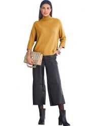 Heine Sweter w kolorze żółtym rozmiar: 46. Żółte golfy damskie Heine, bez wzorów, bez ramiączek. Za 43.99 zł.