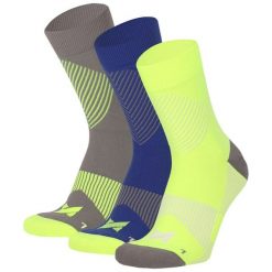 Skarpety kompresyjne unisex Xtreme, 3-pak, Multi. Żółte skarpetki męskie XTREME SOCKSWEAR, bez wzorów, z elastanu. Za 130.16 zł.