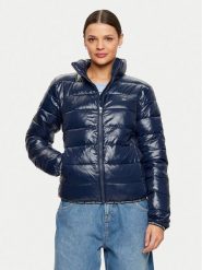 Tommy Jeans Kurtka zimowa Essential DW0DW19312 Granatowy Regular Fit. Niebieskie kurtki damskie Tommy Jeans, na zimę, xl, bez wzorów, z jeansu, bez kaptura. Za 589.99 zł.