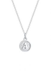 Elli Płytka damska Inicjał Litera A Minimal w srebrze próby 925 Sterling Silver Naszyjniki 1 ct Damski. Szare naszyjniki damskie Elli, srebrne. Za 216.99 zł.