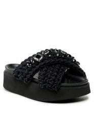 Inuikii Klapki Woven Stones 70103-106 Czarny. Czarne klapki damskie Inuikii, bez wzorów, z materiału, bez obcasa. Za 1,219.00 zł.