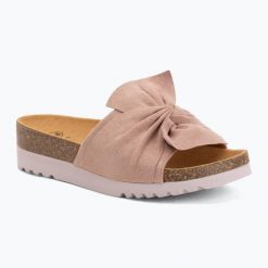 Klapki damskie Scholl Princess Med. Czerwone klapki damskie Scholl, bez wzorów, z materiału, bez obcasa. Za 289.99 zł.