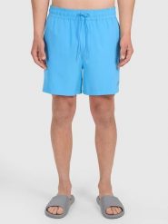 4F Szorty kąpielowe w kolorze błękitnym rozmiar: S. Niebieskie szorty sportowe męskie 4f, s, z materiału, outdoorowe. Za 65.69 zł.
