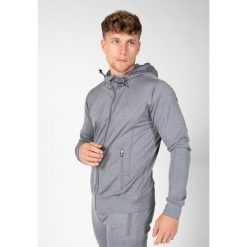 Bluza fitness męska Gorilla Wear Glendo Jacket. Szare bluzy bez kaptura męskie GORILLA WEAR, bez wzorów, sportowe, bez kołnierzyka, bez ramiączek. Za 299.00 zł.