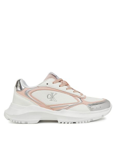 Calvin Klein Jeans Sneakersy V3A9-82031-1695Y302 Biały. Białe buty sportowe dziewczęce Calvin Klein Jeans, bez wzorów, z jeansu, bez zapięcia. Za 239.99 zł.