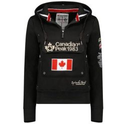 Bluza turystyczna damska Canadian Peak Gyrelle Lady. Czarne bluzy z kapturem damskie Canadian Peak, l, z dresówki. Za 220.64 zł.