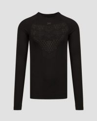 Koszulka biegowa męska termoaktywna X-Bionic Twyce Run Shirt LS Black. Czarne bielizna termoaktywna męska X BIONIC, l, bez wzorów, z materiału. Za 595.50 zł.