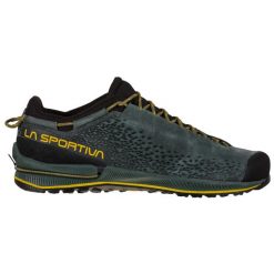 Buty podejściowe męskie La Sportiva TX2 Evo Leather. Szare buty trekkingowe męskie La Sportiva, z materiału, bez zapięcia. Za 891.75 zł.