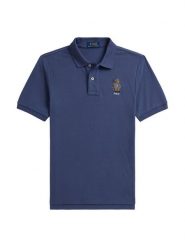 Polo Ralph Lauren Polo 323B18892001 Granatowy Regular Fit. Niebieskie t-shirty chłopięce Polo Ralph Lauren, bez wzorów, z bawełny, bez ramiączek. Za 519.99 zł.