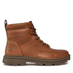 Trapery CAT Footwear. Brązowe buty zimowe męskie CAT Footwear, bez zapięcia. Za 429.99 zł.