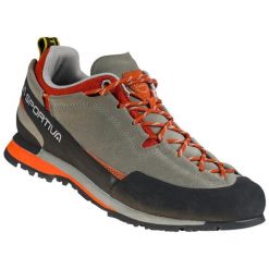 Buty trekkingowe męskie Boulder x. Brązowe buty trekkingowe męskie La Sportiva, z materiału, bez zapięcia, trekkingowe. Za 848.30 zł.