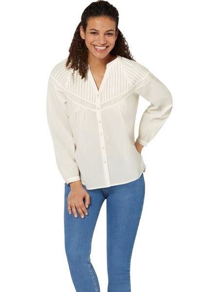 WITT WEIDEN Bluzka w kolorze kremowym rozmiar: 38. Brązowe bluzki damskie WITT WEIDEN, bez wzorów, z bawełny, bez kołnierzyka, bez ramiączek. Za 47.94 zł.