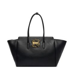 Torebka Just Cavalli. Czarne torebki klasyczne damskie Just Cavalli, bez wzorów, bez dodatków. Za 939.99 zł.