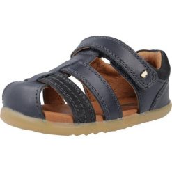 Sandały BOBUX ROAM Niebieski. Niebieskie sandały damskie Bobux, bez wzorów, ze skóry, bez obcasa. Za 272.99 zł.