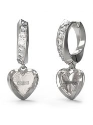 Guess Kolczyki JUBE04 615JW Srebrny. Szare kolczyki damskie Guess, metalowe. Za 199.99 zł.