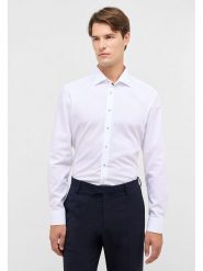 Eterna Koszula - Slim fit - w kolorze białym rozmiar: 42. Białe koszule męskie Eterna, bez wzorów, z bawełny, bez kołnierzyka, bez ramiączek. Za 122.09 zł.
