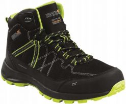 Buty trekkingowe męskie Samaris Lite. Czarne buty trekkingowe męskie Regatta, z gumy, bez zapięcia, trekkingowe. Za 353.40 zł.