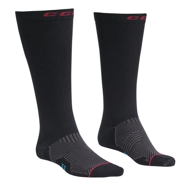 Skarpety hokejowe CCM Compression Knee. Czarne skarpetki damskie CCM, bez wzorów. Za 69.99 zł.