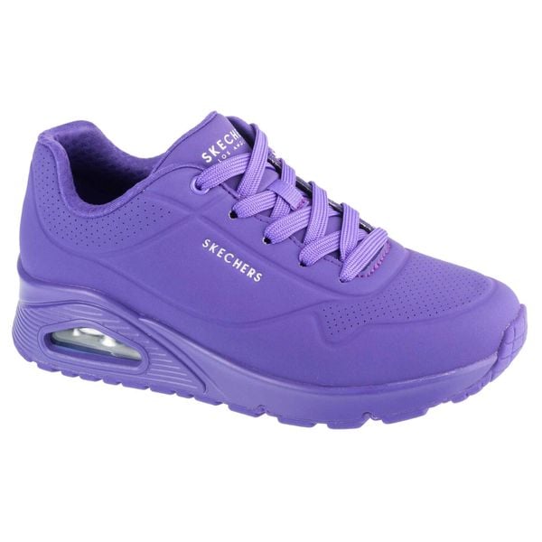 Buty sportowe Sneakersy damskie, Uno - Night Shades. Fioletowe buty sportowe na co dzień damskie Skechers, bez wzorów, trekkingowe, Skechers Sport. Za 339.99 zł.