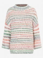 More & More Sweter w kolorze białym ze wzorem rozmiar: 40. Białe golfy damskie MORE & MORE, bez wzorów, bez ramiączek. Za 114.17 zł.