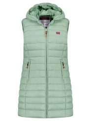 Geographical Norway Kamizelka pikowana "Vatikolor" w kolorze miętowym rozmiar: XXL. Zielone kamizelki damskie Geographical Norway, xxl. Za 126.45 zł.