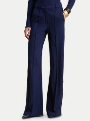 LAUREN RALPH LAUREN Spodnie materiałowe 200P09084001 Granatowy Wide Leg. Niebieskie spodnie materiałowe damskie Lauren Ralph Lauren, bez wzorów, z materiału. Za 989.99 zł.