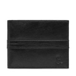 Portfel Semi Line. Czarne portfele męskie Semi-line, bez wzorów. Za 59.99 zł.