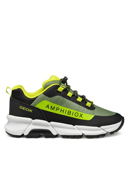 Geox Sneakersy J Flexyper Plus J55LCA 0FU50 C3005 M Zielony. Zielone buty sportowe chłopięce Geox, bez wzorów, z materiału, bez zapięcia. Za 269.99 zł.