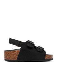 Quiksilver Sandały EO-DECK LITE CQ10159TB Czarny. Czarne sandały chłopięce Quiksilver, ze skóry, bez zapięcia. Za 129.99 zł.