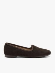 Czekoladowe minimalistyczne mokasyny. Brązowe mokasyny damskie Brawo sp. z o.o., ze skóry. Za 299.99 zł.