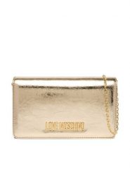 LOVE MOSCHINO Torebka JC4345PP0OKQ0900 Złoty. Żółte torebki wieczorowe Love Moschino, bez wzorów, ze skóry, wizytowe, bez kołnierzyka, bez ramiączek. Za 609.99 zł.
