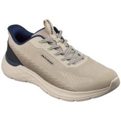 Buty sportowe męskie Skechers Garner Ellis. Szare buty sportowe na co dzień męskie Skechers, bez zapięcia. Za 590.00 zł.