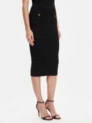 Guess Spódnica ołówkowa W5YD66 Z0130 Czarny Slim Fit. Czarne spódniczki damskie Guess, xl, z aplikacjami, z wiskozy, ołówkowe. Za 339.99 zł.