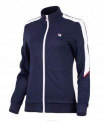 Bluza tenisowa Fila Jacket Manuela. Niebieskie bluzy bez kaptura damskie Fila, xs, z dresówki. Za 226.99 zł.