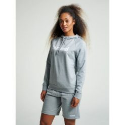 Bluza damska z kapturem Hummel go logo. Szare bluzy z kapturem damskie HUMMEL, xs, z bawełny. Za 181.50 zł.